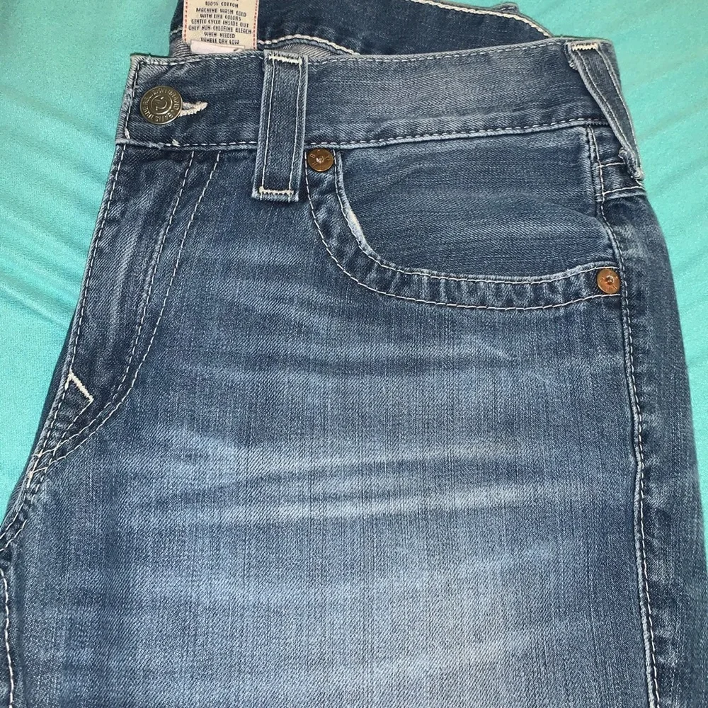 True Religion Ricky Straight Leg Jeans Size 34 Made in USA‎